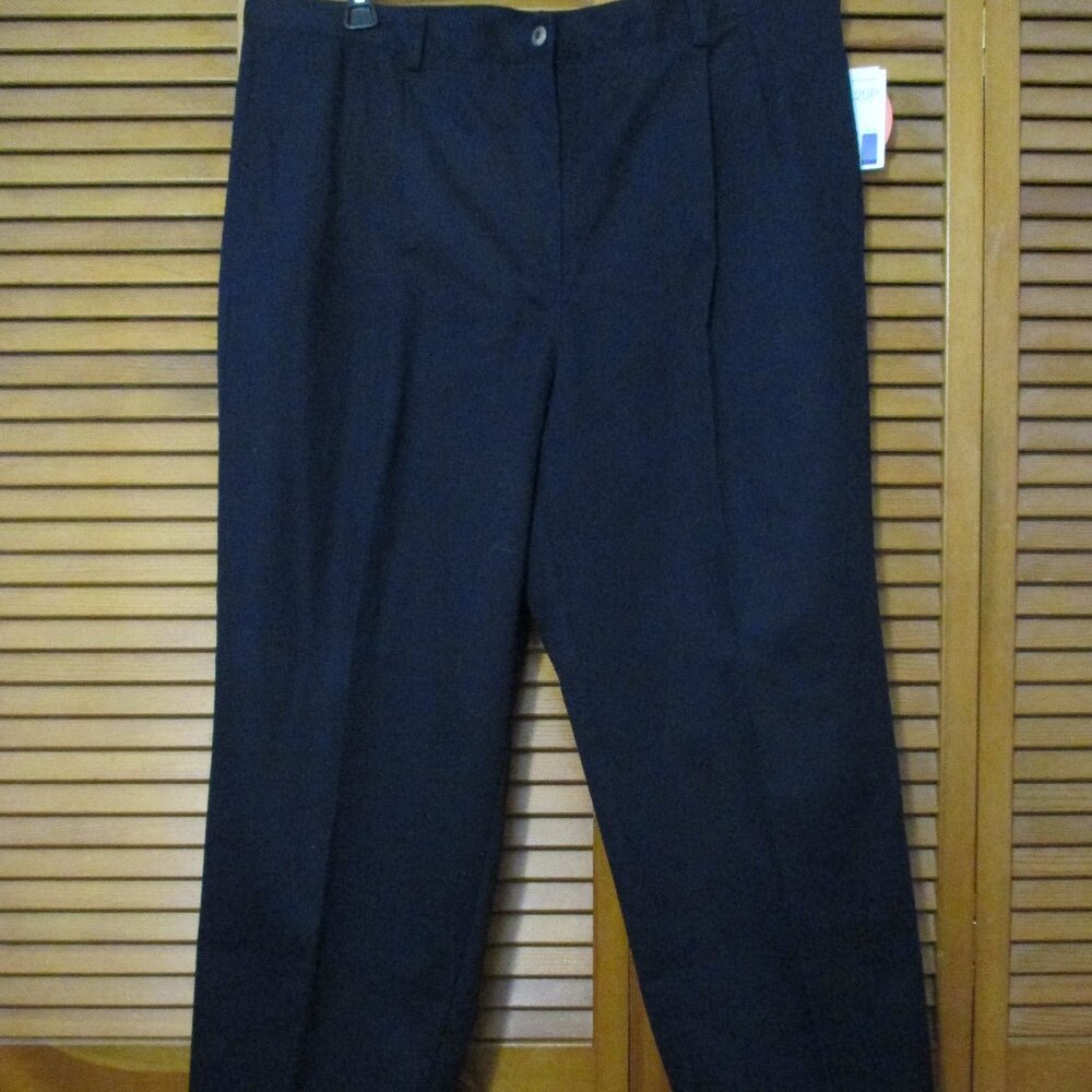 Liz Claiborne Women NEW Navy dress pants "Kylie" size 20W petite